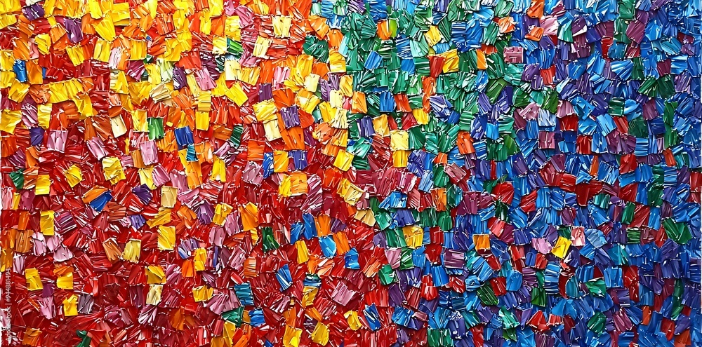 Abstract Colorful Mosaic Painting Abstract Colorful Mosaic Painting