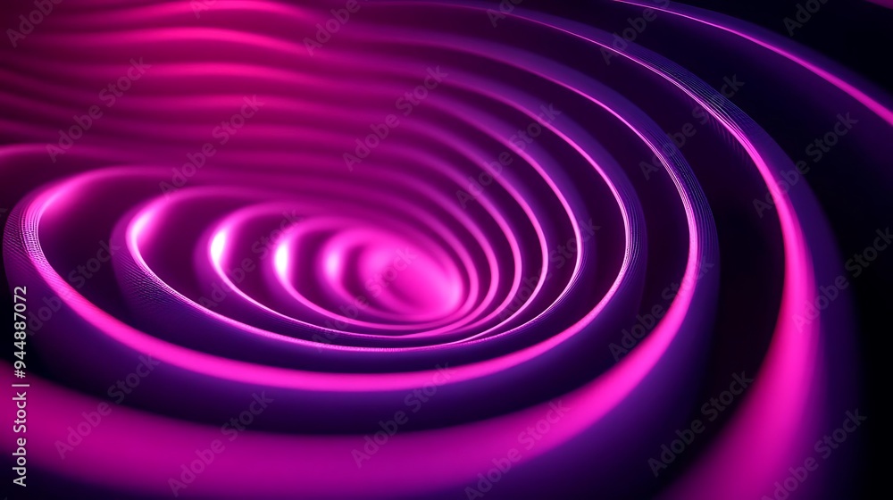 Abstract 3D Background with Swirling Purple and Pink Shapes Abstract 3D Background with Swirling Purple and Pink Shapes