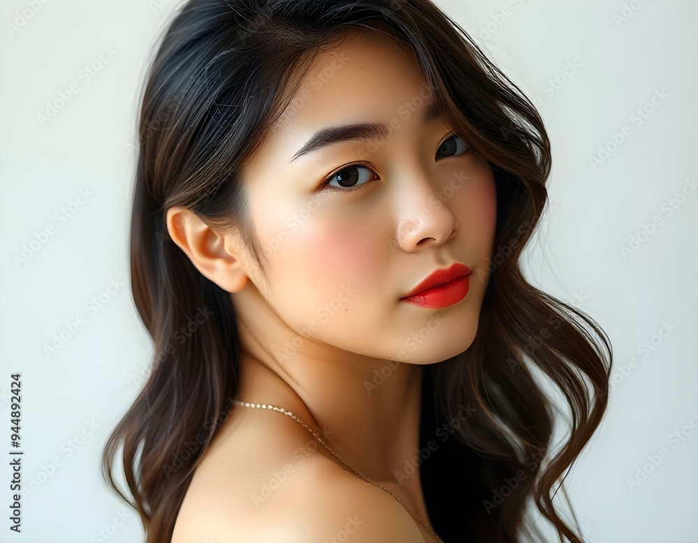 Minimalist Beauty Portrait of a Young Woman Minimalist Beauty Portrait of a Young Woman