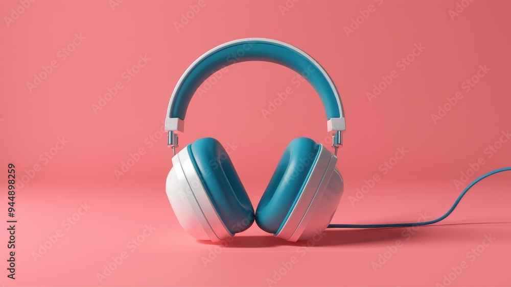 Isolated headphones on a clean white background Isolated headphones on a clean white background