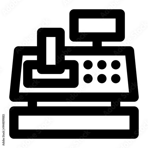 cashier machine, cash register, cashier, counter, checkout outline icon