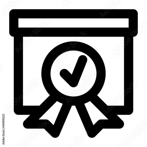 guarantee, guaranty, warranty, quality, standard outline icon