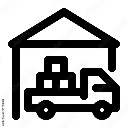 supplier, vendor, producer, wholesaler, supply outline icon
