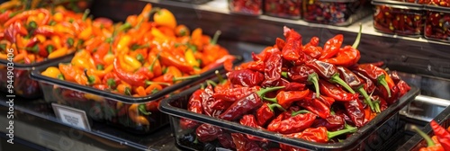 Ghost Chili Bhut Jolokia Available for Purchase in a Market