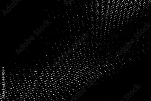 Distressed overlay texture of weaving fabric, cloth knitted.