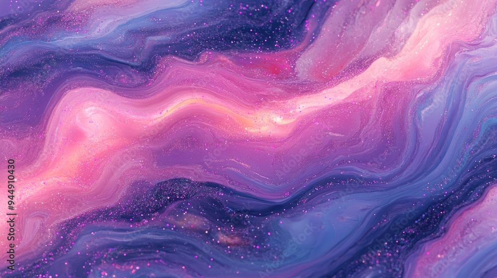 3D cartoon rendering featuring a cosmic night sky pink purple violet marble with glitter and a watercolor art painting showcasing a mix of colors 3D cartoon rendering featuring a cosmic night sky pink purple violet marble with glitter and a watercolor art painting showcasing a mix of colors
