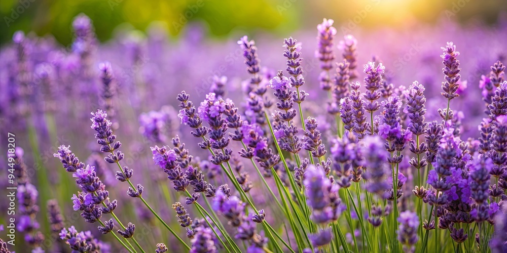 Obraz premium Bush of flowering lavender in full bloom, lavender, flowers, blooming, garden, plant, nature, fragrant, purple, spring