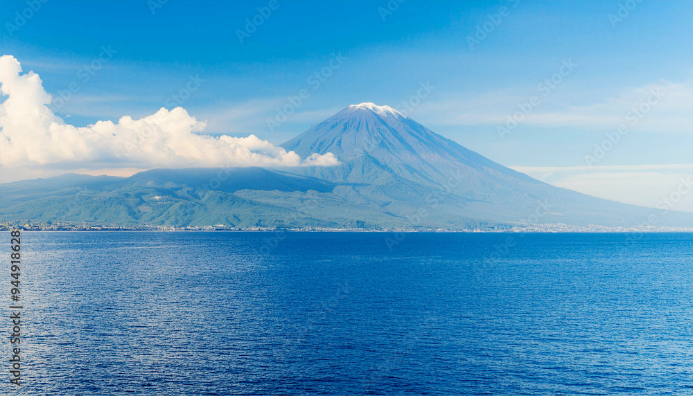 Mountain and sea skyline Mountain and sea skyline