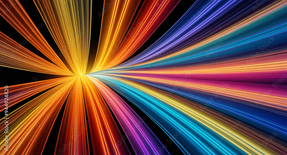 Obraz premium Speed of Coloured Lights