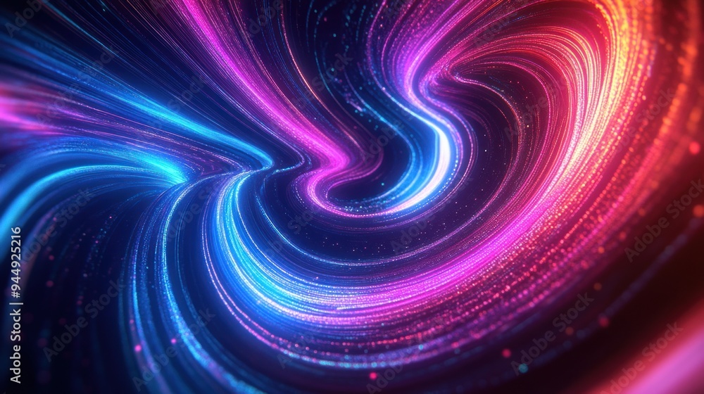 A colorful swirl of light and dark blue, red and purple A colorful swirl of light and dark blue, red and purple