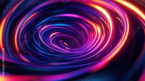 A colorful swirl of light and dark blue, red and purple