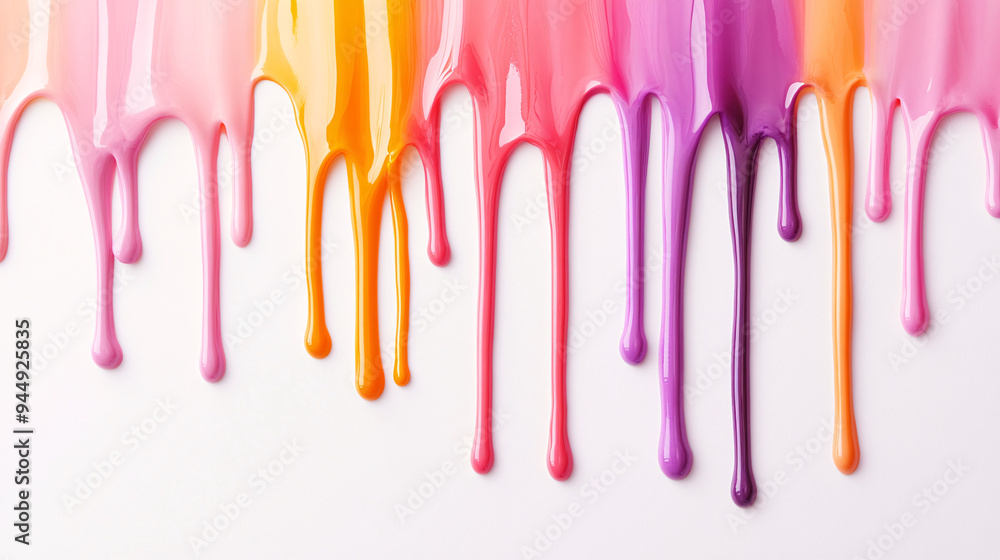 Dripping Colorful Paint Dripping Colorful Paint