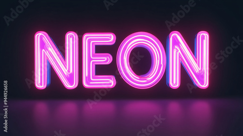 Neon Sign Text