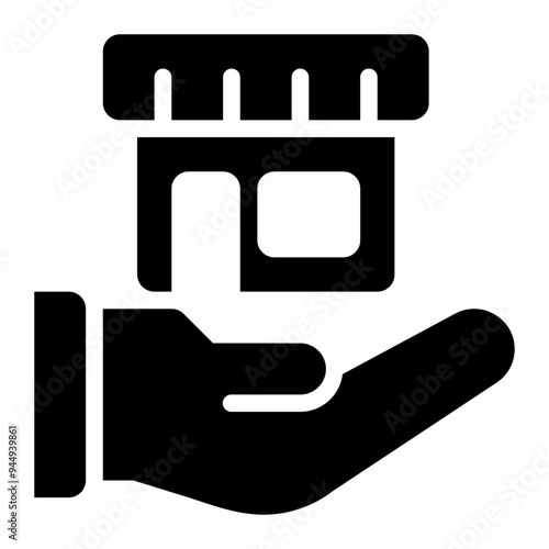 retail services, store services, supporting, services, retailer solid or glyph icon