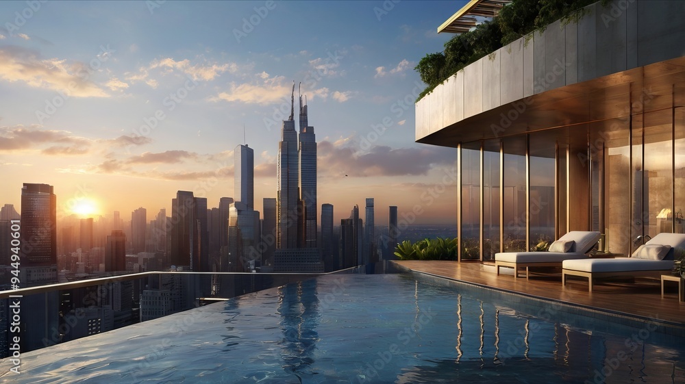 Majestic Buildings Shining Creating Beautiful Reflections Majestic Buildings Shining Creating Beautiful Reflections