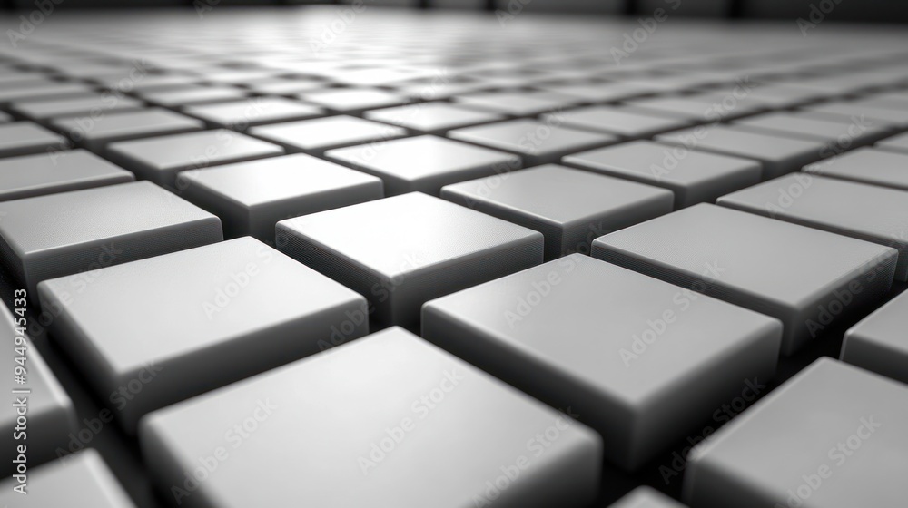 Abstract Pattern of White Squares Abstract Pattern of White Squares