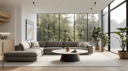 A sophisticated, luxurious living room