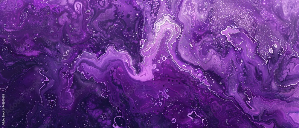 Abstract Purple and White Swirling Liquid Art Abstract Purple and White Swirling Liquid Art