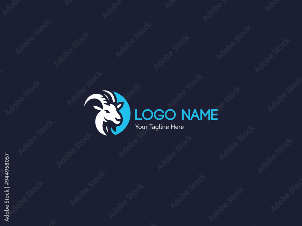 goat vector business logo design goat vector business logo design