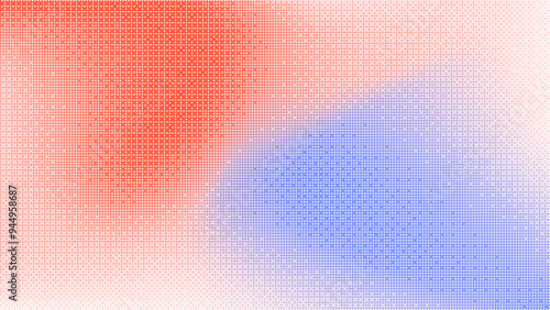 Halftone wave dots gradient texture. Pixelated overflow liquid background