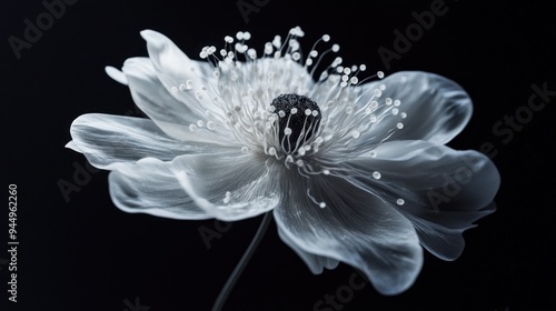 White Flower in the Dark