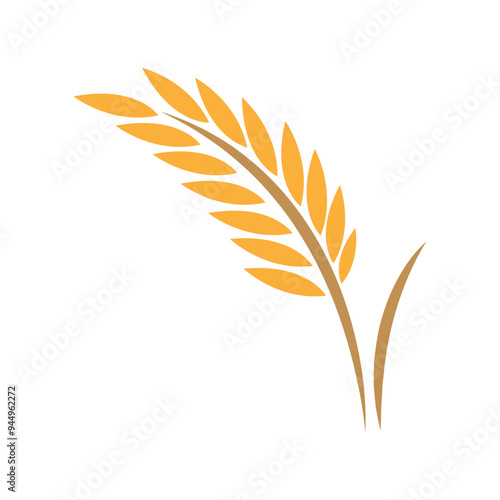 Rice icon logo design