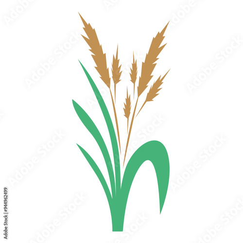 Rice icon logo design