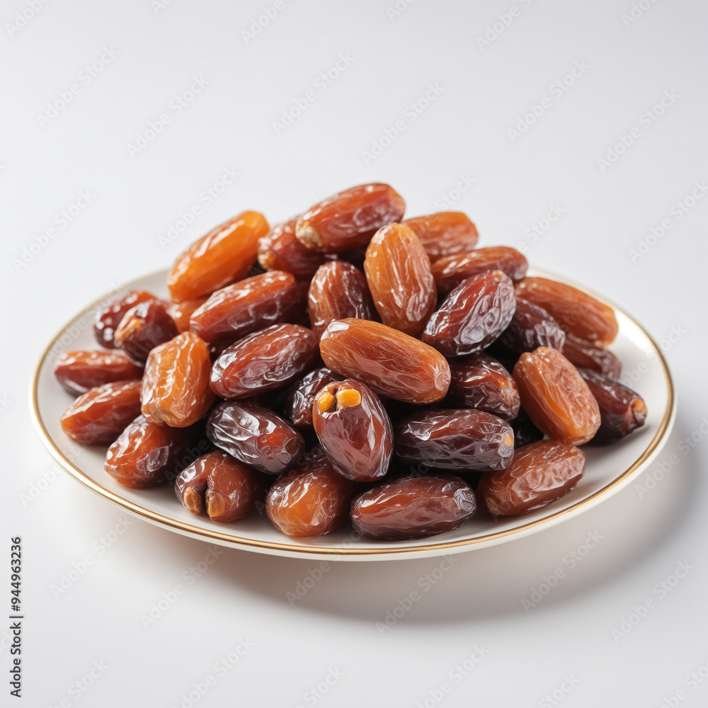 Natural delicious Dates in Clean Background Natural delicious Dates in Clean Background