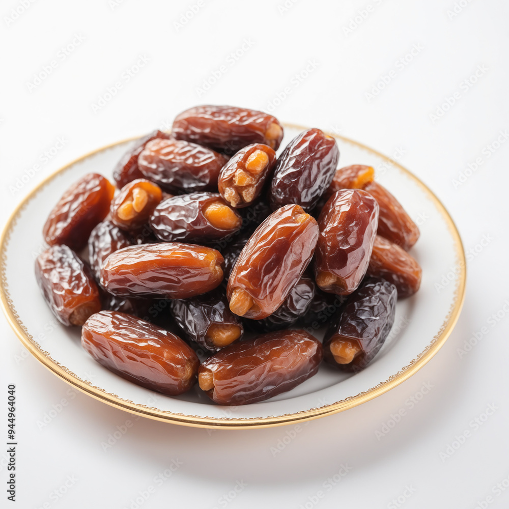 Natural delicious Dates in Clean Background Natural delicious Dates in Clean Background