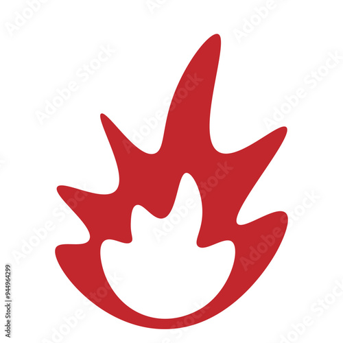 fire vector illustration isolated on white background.EPS file