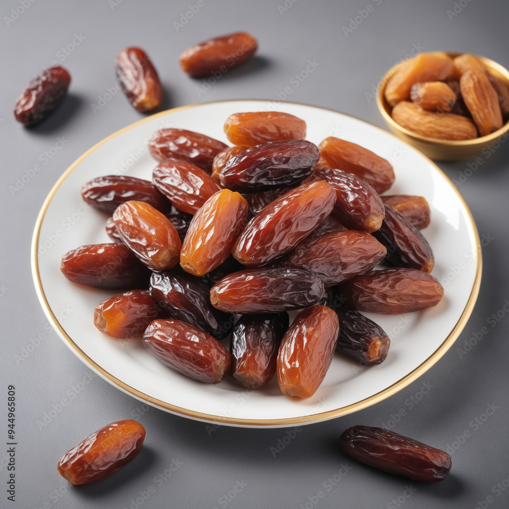 Natural delicious Dates in Clean Background Natural delicious Dates in Clean Background