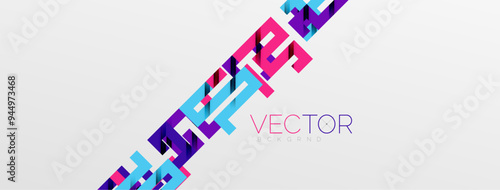 Color bend lines with shadow texture effect. Vector Illustration For Wallpaper, Banner, Background, Card, Book Illustration, landing page