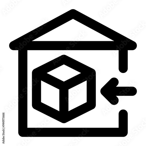 product in, input product, entry product, product, import outline icon