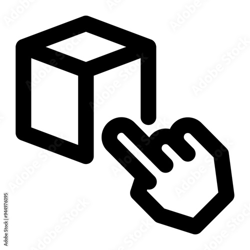 select product, click, inventory control, selecting, product outline icon
