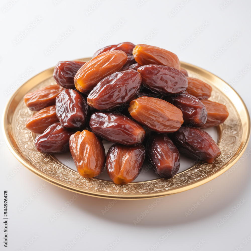 Obraz premium Natural delicious Dates in Clean Background