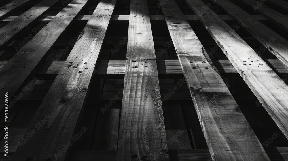 A monochrome pallet backdrop creates a modern and sleek atmosphere, characterized by soft shadows and a minimalistic design that enhances its appeal A monochrome pallet backdrop creates a modern and sleek atmosphere, characterized by soft shadows and a minimalistic design that enhances its appeal