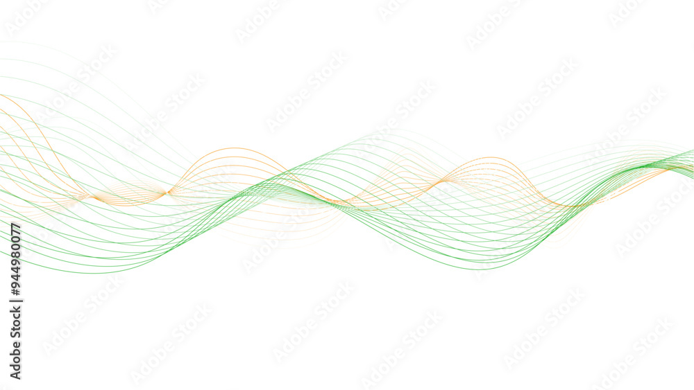 Elegant Abstract Background, green and yellow wavy wave on white background, Wave lines smooth flowing dynamic isolated on white background. Elegant Abstract Background, green and yellow wavy wave on white background, Wave lines smooth flowing dynamic isolated on white background.