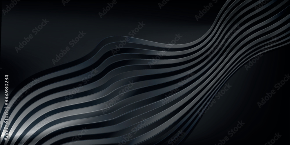 Elegant 3d abstract wavy background with smooth waves and modern monochrome gradient patterns. Elegant 3d abstract wavy background with smooth waves and modern monochrome gradient patterns.
