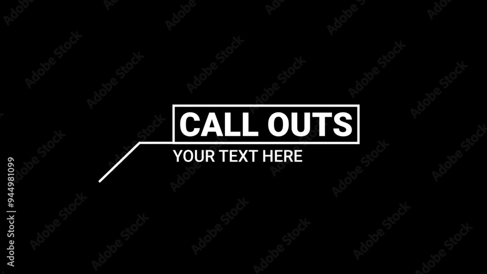 Minimal Call - Outs 10 Stock Template | Adobe Stock