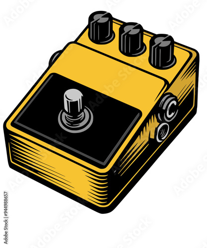 Guitar stompbox effect pedal