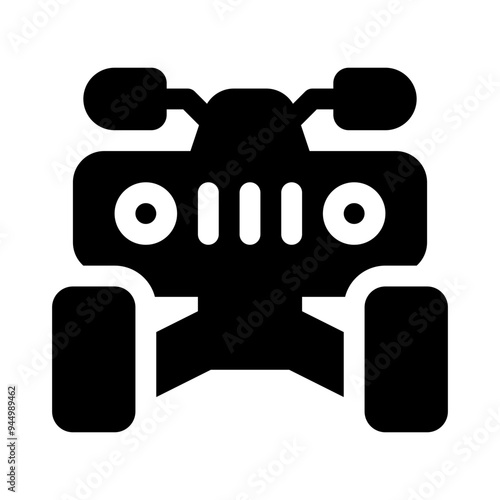 ATV glyph icon