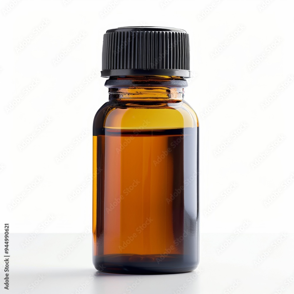 High-quality image of a saw palmetto supplement bottle, isolated on a white background High-quality image of a saw palmetto supplement bottle, isolated on a white background