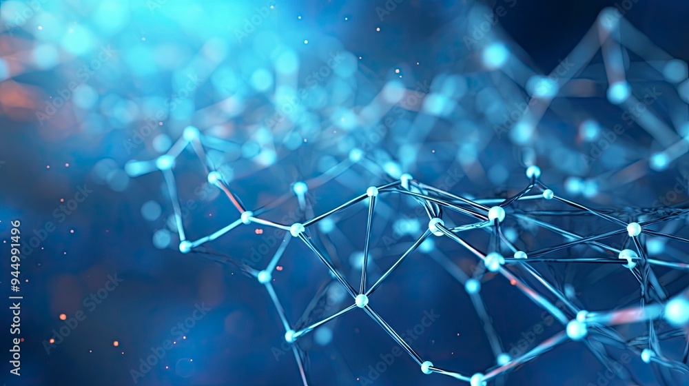 Obraz premium Abstract plexus DNA oragnic background