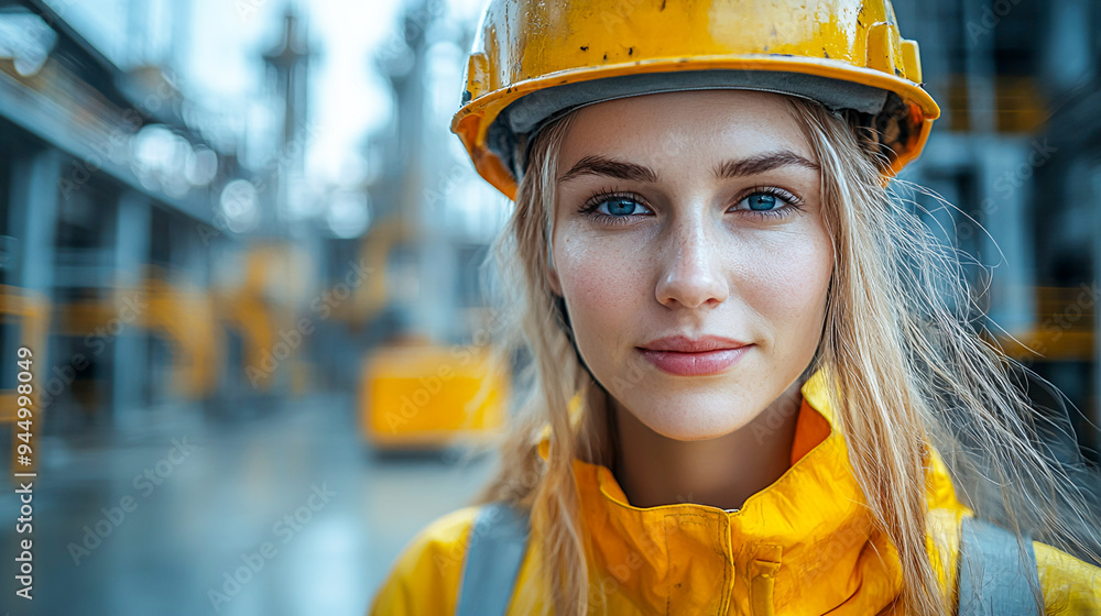 Ensuring Safety: Workers in Protective Gear Inspecting Oil Refinery in Energy Industry Ensuring Safety: Workers in Protective Gear Inspecting Oil Refinery in Energy Industry