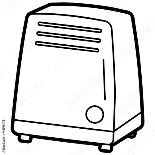 Electric Dehumidifier Art Line Vector