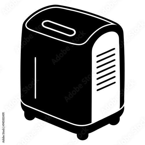 Dehumidifier Silhouette Vector Art