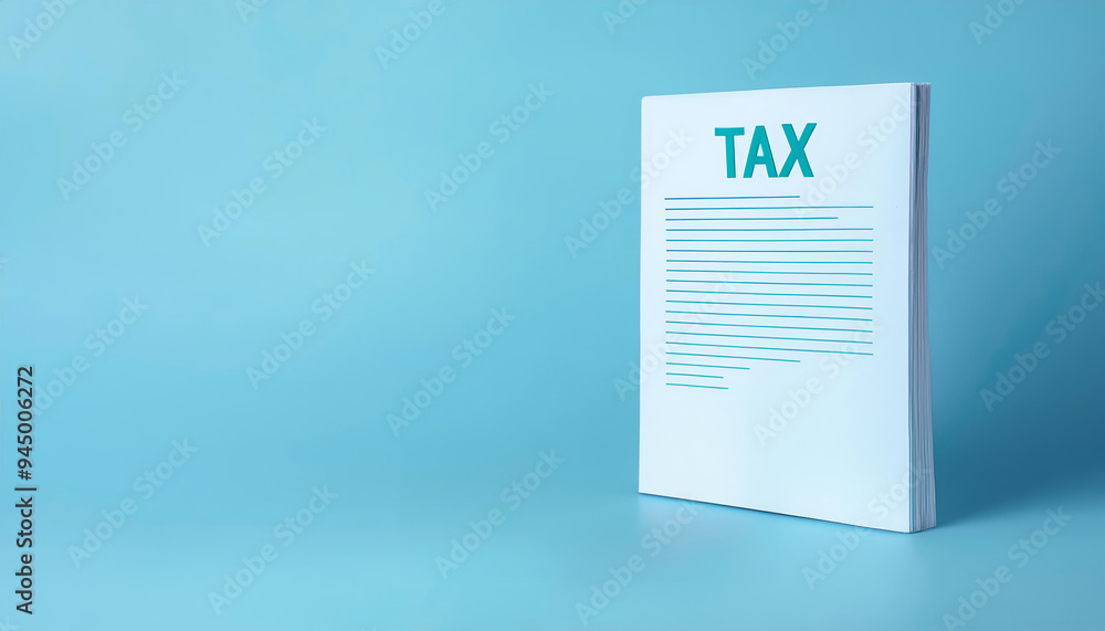 A tax form on a blue background, symbolizing financial planning and tax preparation for individuals and businesses. A tax form on a blue background, symbolizing financial planning and tax preparation for individuals and businesses.