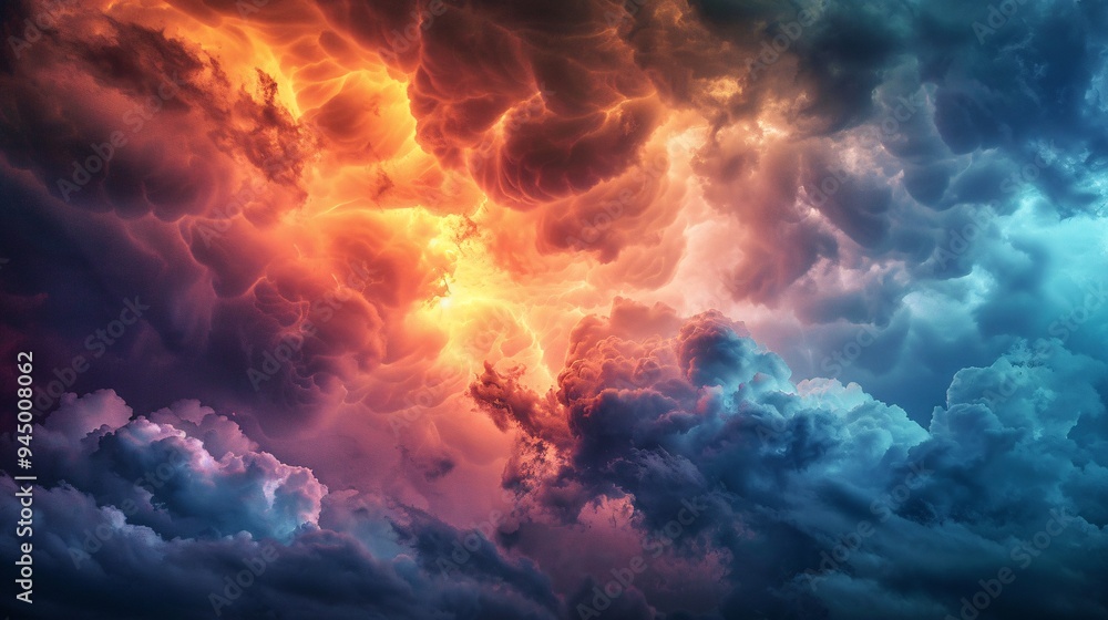 Unique sunset storm clouds ideal for a backdrop. Unique sunset storm clouds ideal for a backdrop.
