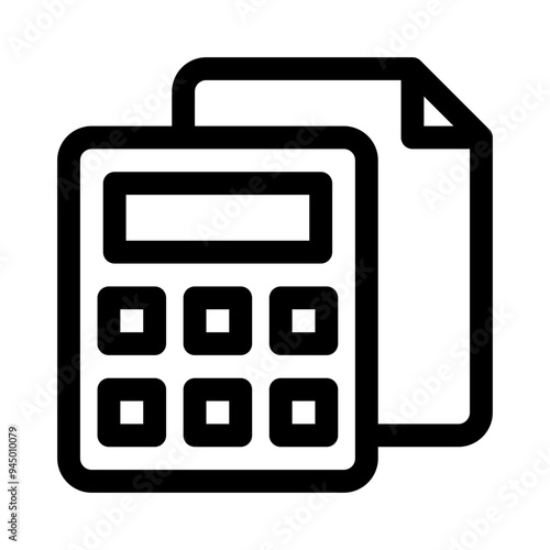 calculator line icon