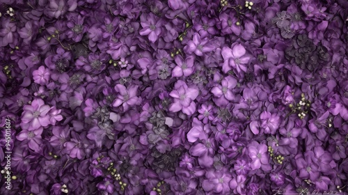 Purple Floral Wall Background